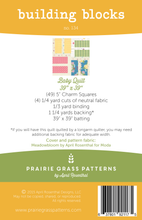 Load image into Gallery viewer, #134 - Building Blocks PAPER Pattern