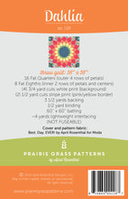 Load image into Gallery viewer, #129 - Dahlia PAPER Pattern