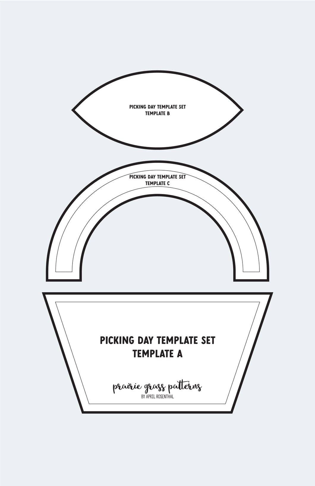 Picking Day Acrylic Templates