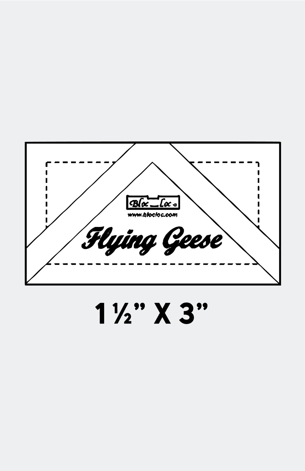 BlocLoc Flying Geese Ruler (1.5