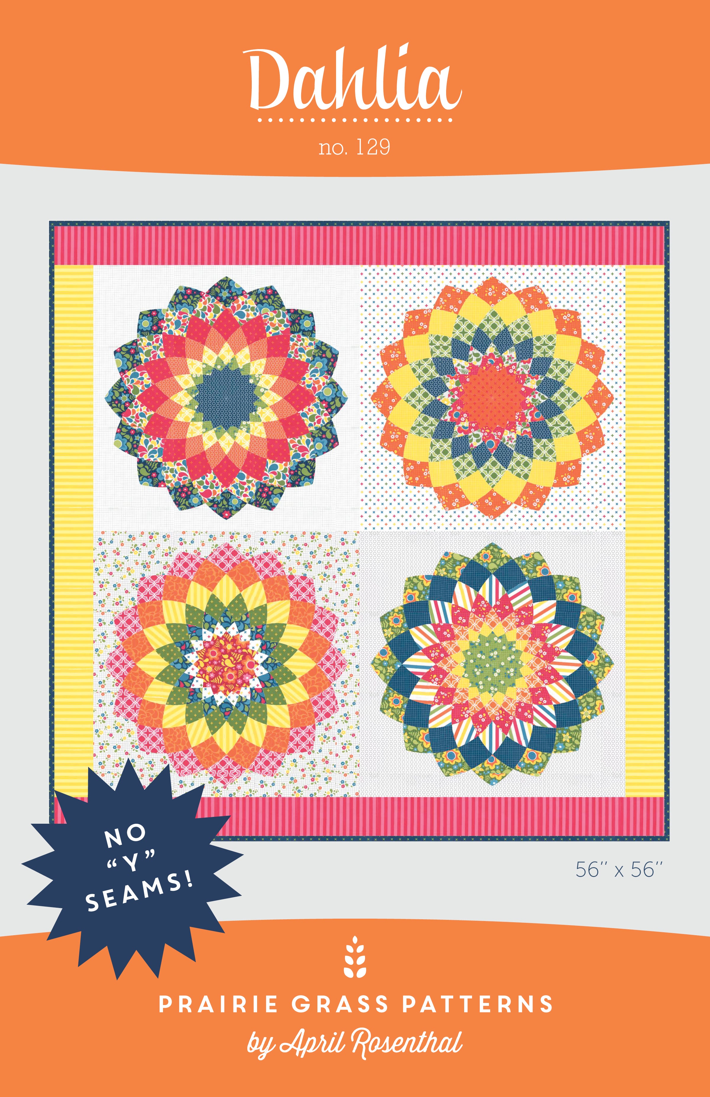 #129 - Dahlia PAPER Pattern – Prairie Grass Patterns