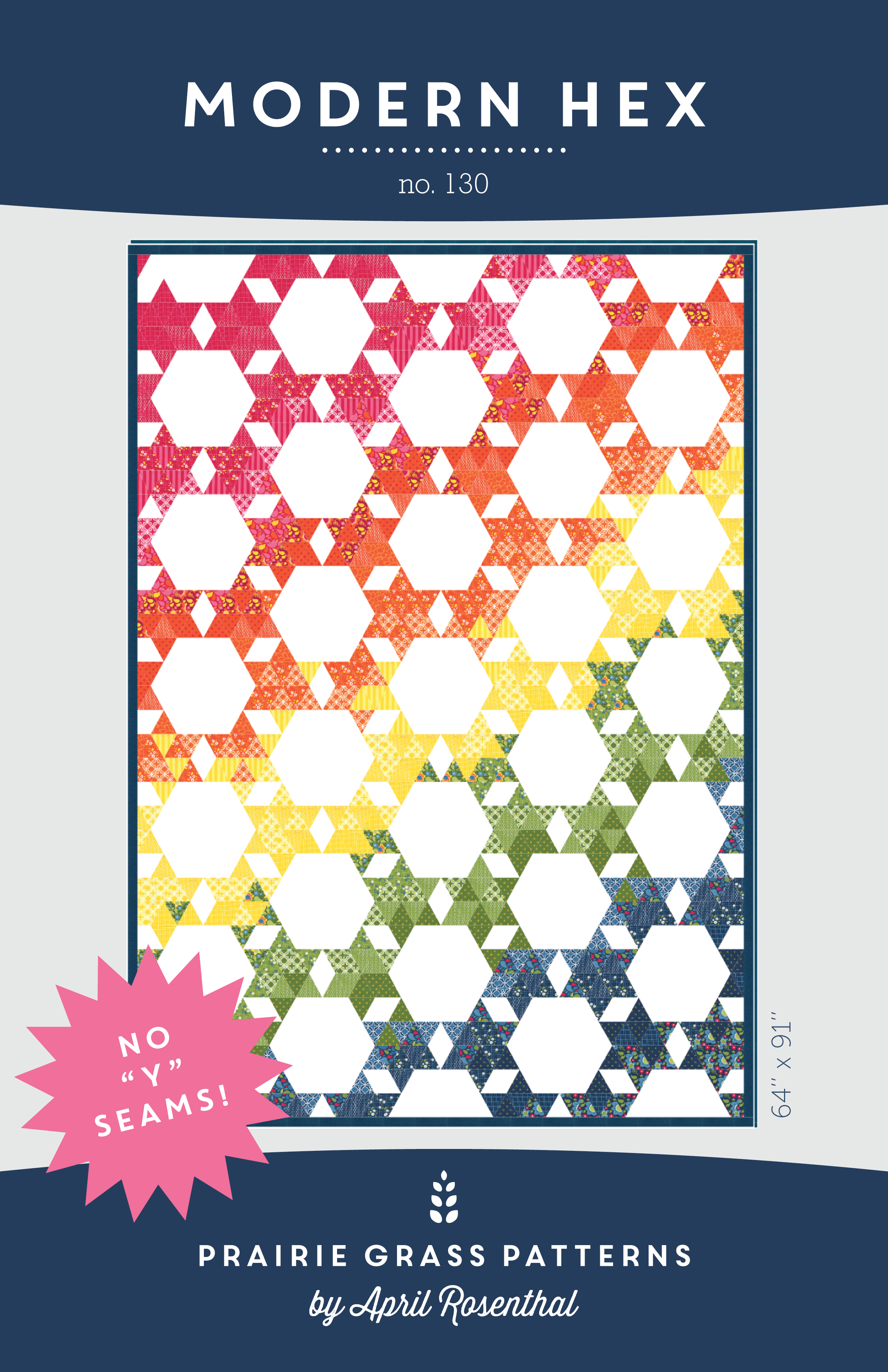 #130 - Modern Hex PDF Pattern – Prairie Grass Patterns